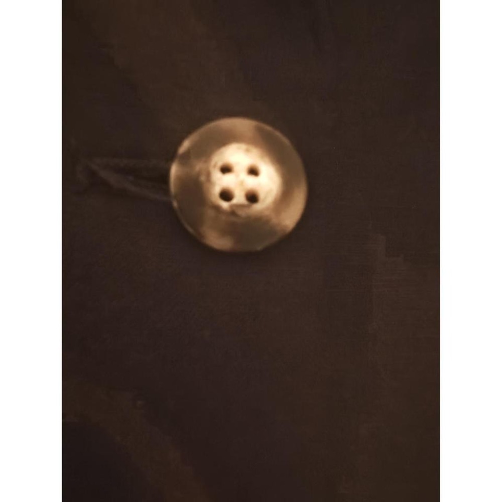 Blazer Black Lands End Vintage Linen Blend Two Button Jacket 16 - Picture 3 of 5